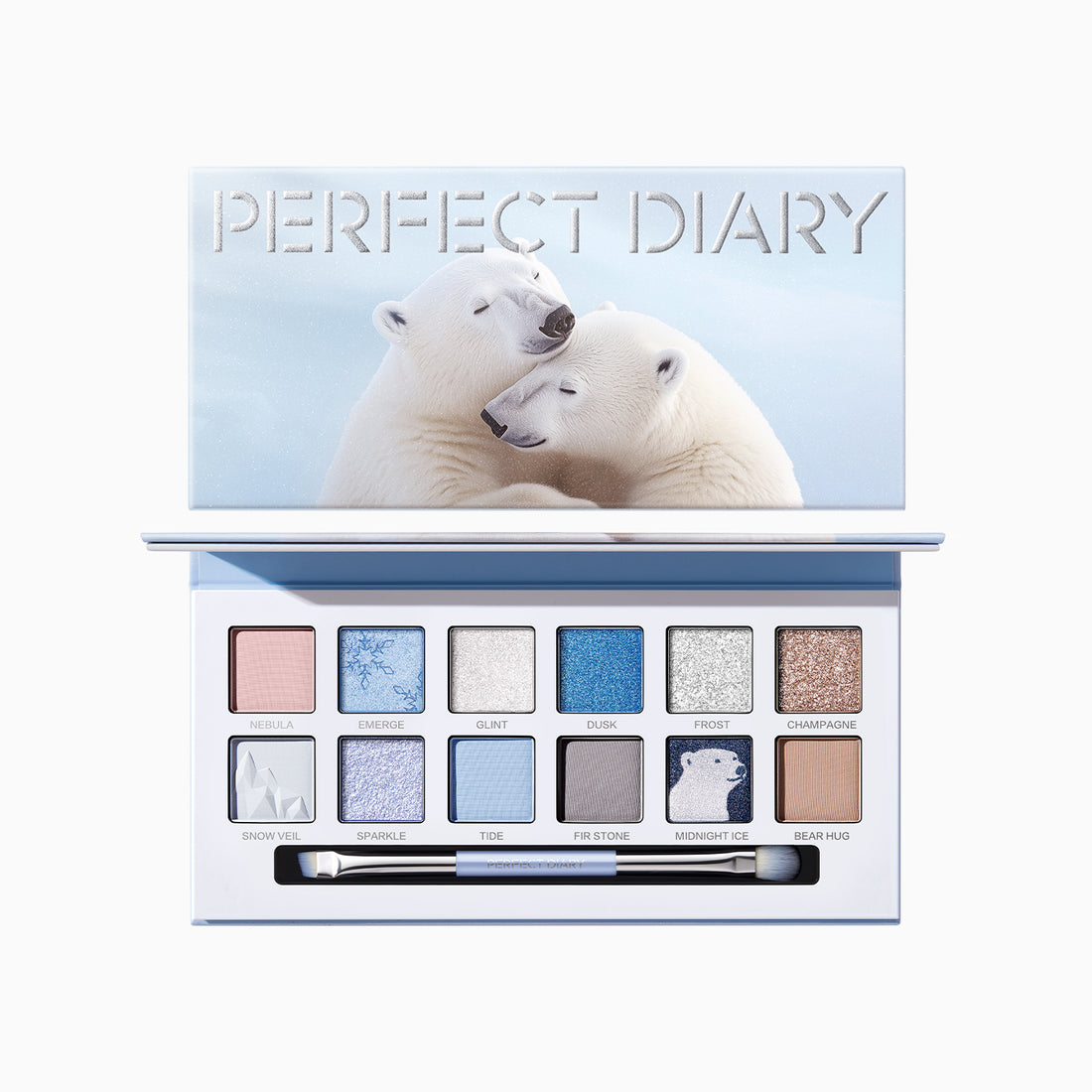 【ウィンター新作】エクスプローラ 12色動物アイシャドウパレット ベアハグ